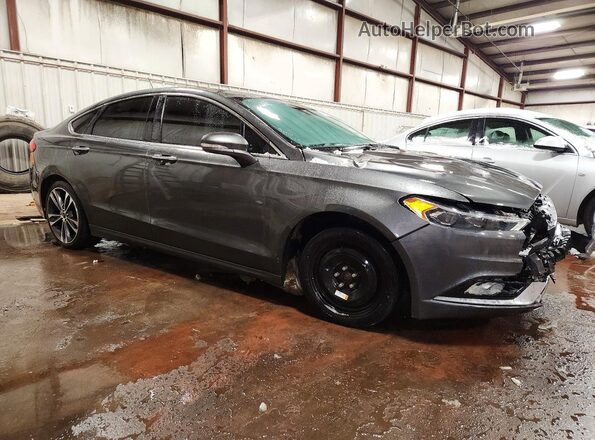 3FA6P0D91HR263260 2017 FORD FUSION Gray Przód prawy