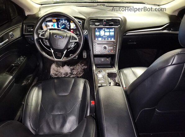 3FA6P0D91HR263260 2017 FORD FUSION Gray Widok deski rozdzielczej