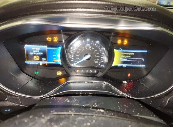 3FA6P0D91HR263260 2017 FORD FUSION Gray Widok zestawu wskaźników