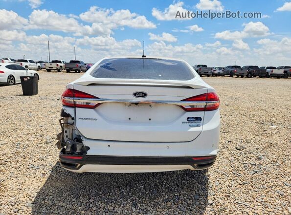 3FA6P0D91JR123859 2018 FORD FUSION White Vista trasera