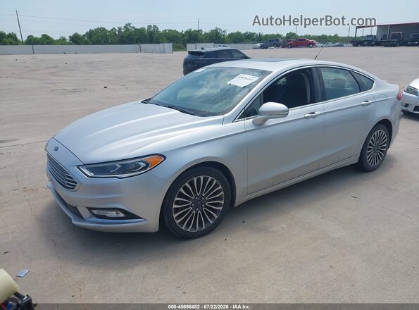 3FA6P0D91JR225971 2018 FORD FUSION Silver Առջևի ձախ երեք քառորդ տեսարան
