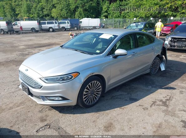 3FA6P0D91JR233455 2018 FORD FUSION Silver Front left