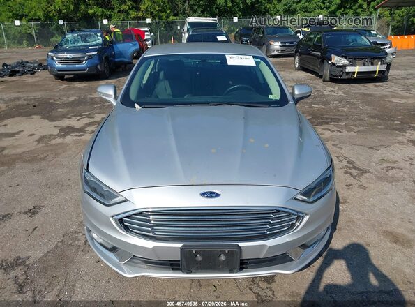 3FA6P0D91JR233455 2018 FORD FUSION Silver Instrument cluster view