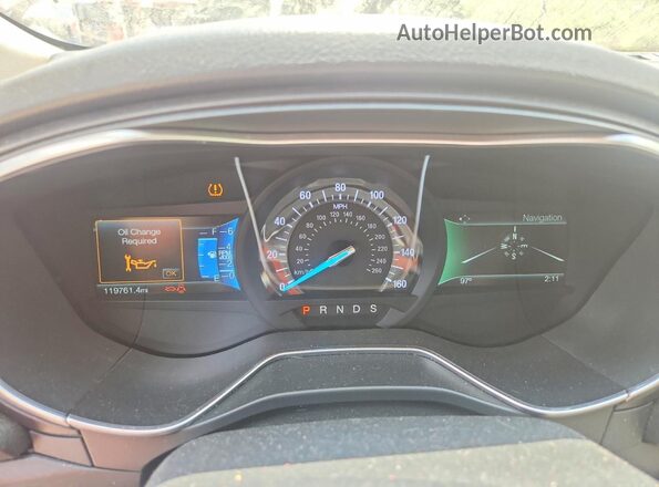 3FA6P0D91JR247341 2018 FORD FUSION Maroon Вид щитка приладів