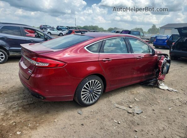 3FA6P0D91JR247341 2018 FORD FUSION Maroon Задня права чверть