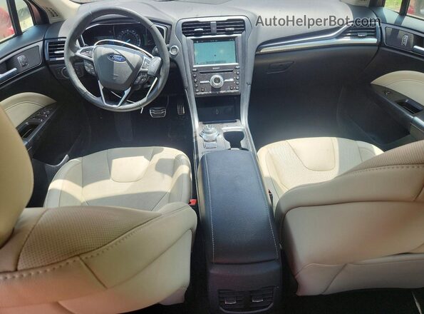 3FA6P0D91JR247341 2018 FORD FUSION Maroon Вид панелі приладів