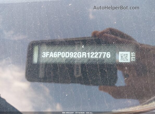 3FA6P0D92GR122776 2016 FORD FUSION Белый Вид подкапотного пространства