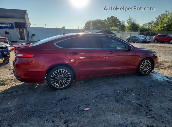 3FA6P0D92HR257404 2017 FORD FUSION Brown Trasero derecho