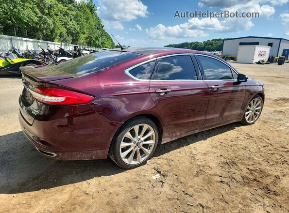 3FA6P0D92HR373167 2017 FORD FUSION Red Tył prawy