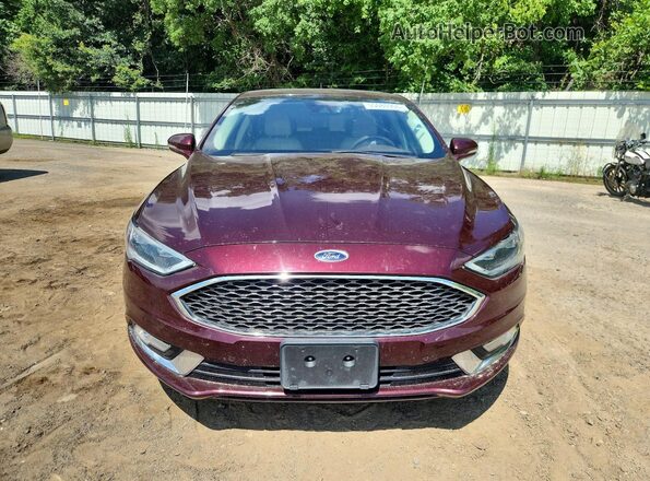 3FA6P0D92HR373167 2017 FORD FUSION Red Widok z przodu