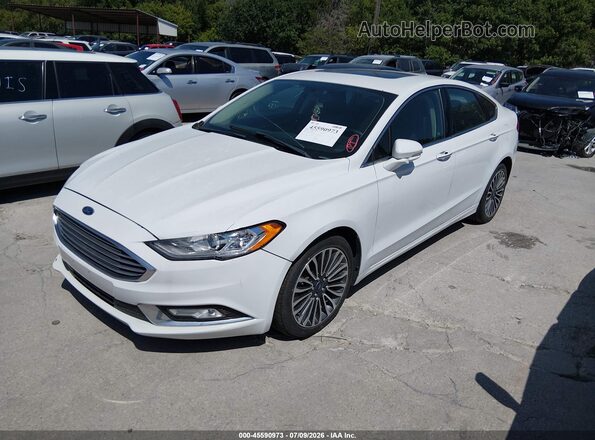 3FA6P0D92JR188607 2018 FORD FUSION Белый Передняя левая четверть