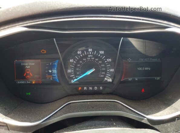 3FA6P0D92JR194312 2018 FORD FUSION Gray Вид щитка приладів