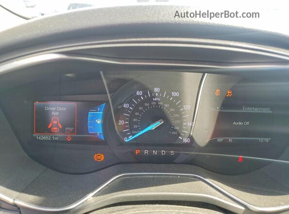 3FA6P0D92JR225381 2018 FORD FUSION White Вид щитка приладів