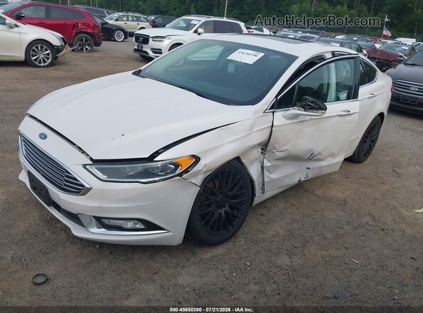 3FA6P0D93HR210592 2017 FORD FUSION White წინა მარცხენა ხედი სამი მეოთხედიდან