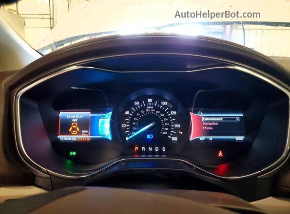 3FA6P0D93JR189703 2018 FORD FUSION Белый Вид щитка приборов