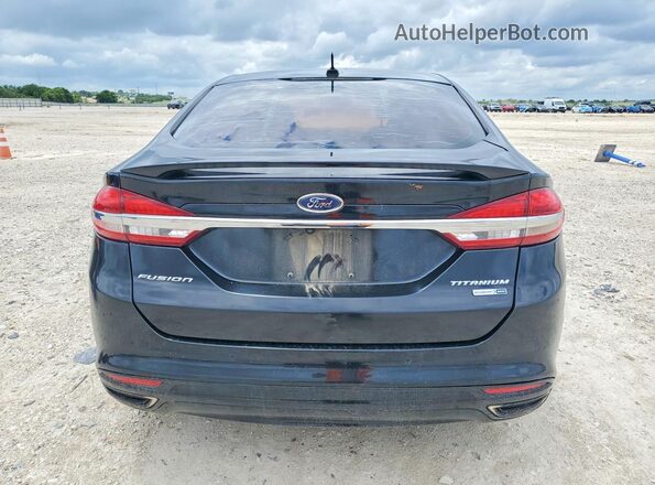 3FA6P0D93JR194240 2018 FORD FUSION Black უკანა ხედი
