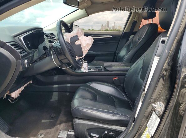 3FA6P0D93JR194240 2018 FORD FUSION Black წინა სალონის ხედი