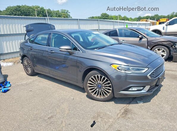 3FA6P0D93JR206726 2018 FORD FUSION Черный Передняя правая четверть