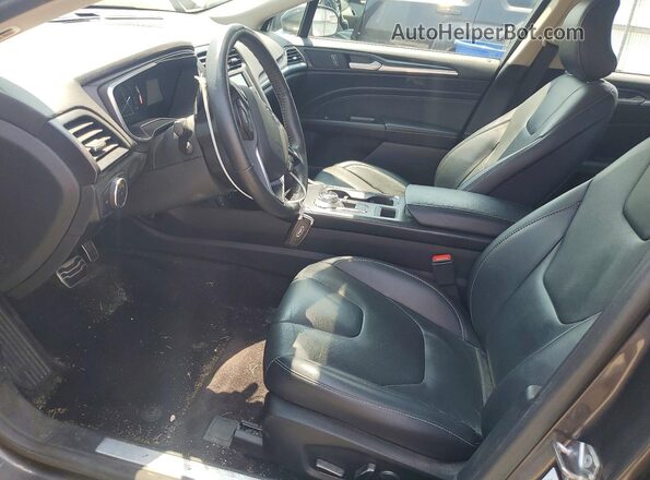 3FA6P0D93JR206726 2018 FORD FUSION Черный Вид салона спереди