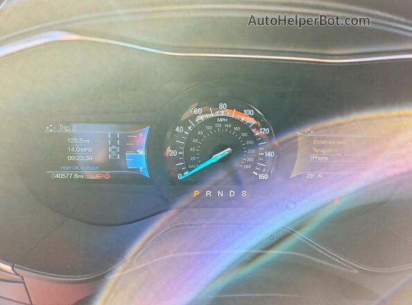 3FA6P0D93LR153223 2020 FORD FUSION Silver Instrument cluster view