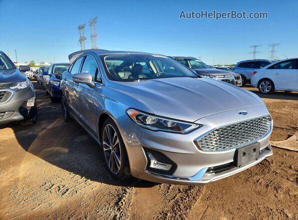 3FA6P0D93LR153223 2020 FORD FUSION Silver Front right