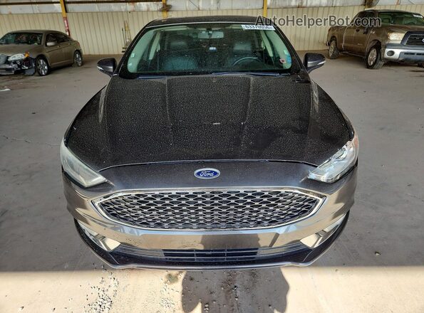3FA6P0D94JR206699 2018 FORD FUSION Black Вид спереду