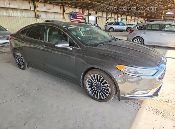 3FA6P0D94JR206699 2018 FORD FUSION Black Передня права чверть