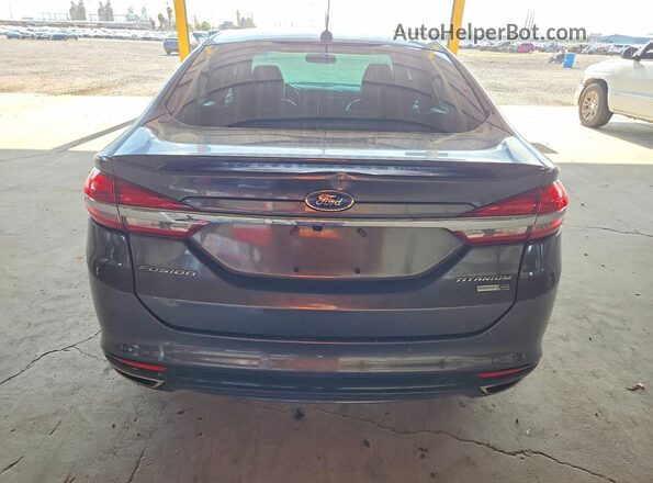 3FA6P0D94JR206699 2018 FORD FUSION Black Вид ззаду