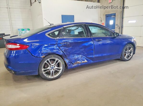 3FA6P0D95GR214979 2016 FORD FUSION Синий Задняя правая четверть