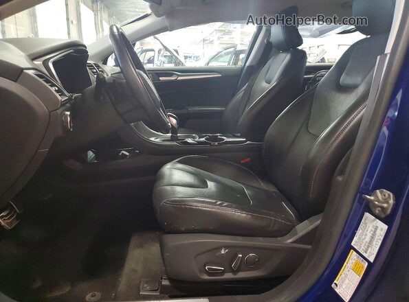 3FA6P0D95GR214979 2016 FORD FUSION Синий Вид салона спереди