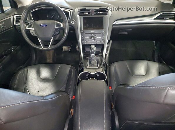 3FA6P0D95GR214979 2016 FORD FUSION Синий Вид панели приборов