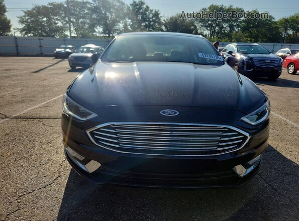 3FA6P0D95JR134170 2018 FORD FUSION Black წინა ხედი