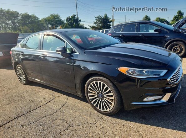 3FA6P0D95JR134170 2018 FORD FUSION Black წინა მარჯვენა