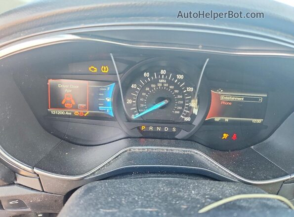 3FA6P0D95JR134170 2018 FORD FUSION Black ხელსაწყოთა პანელის ხედი