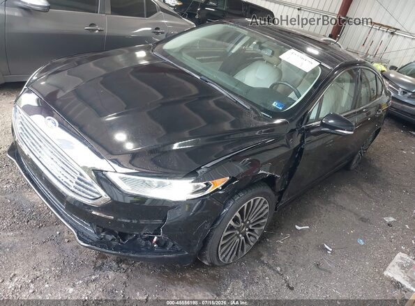 3FA6P0D95JR197267 2018 FORD FUSION Black Front left