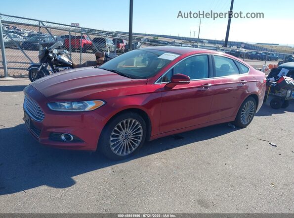 3FA6P0D97GR108629 2016 FORD FUSION Красный Передняя левая четверть
