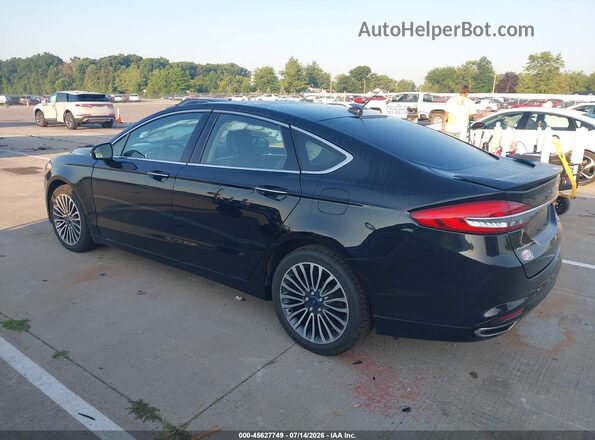 3FA6P0D97JR137961 2018 FORD FUSION Black Trasero izquierdo