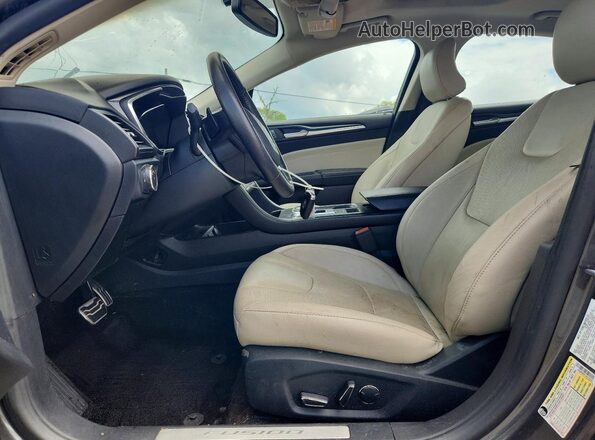 3FA6P0D97JR155201 2018 FORD FUSION Gray წინა სალონის ხედი