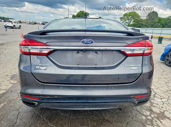 3FA6P0D97JR155201 2018 FORD FUSION Gray უკანა ხედი