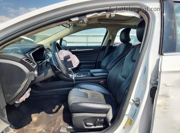 3FA6P0D97KR153045 2019 FORD FUSION Белый Вид салона спереди