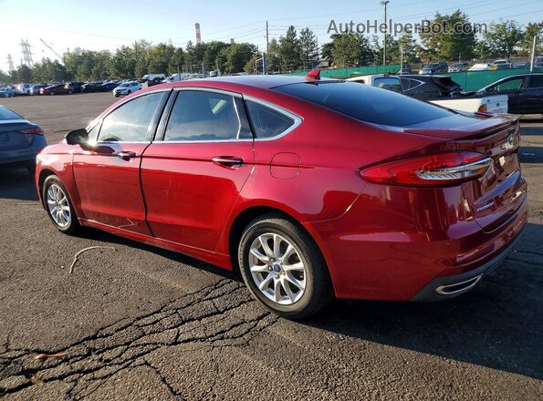 3FA6P0D97KR210893 2019 FORD FUSION Maroon Trasero izquierdo