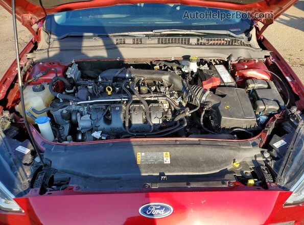 3FA6P0D97KR210893 2019 FORD FUSION Maroon Vista interior trasera