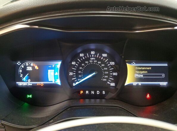 3FA6P0D97LR151717 2020 FORD FUSION Gray Вид щитка приладів