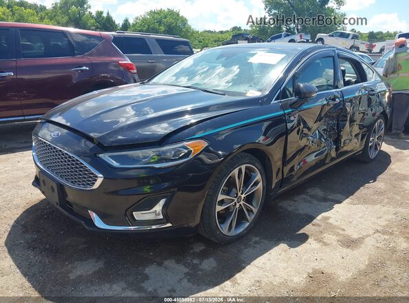 3FA6P0D98LR152830 2020 FORD FUSION Black Передня ліва чверть
