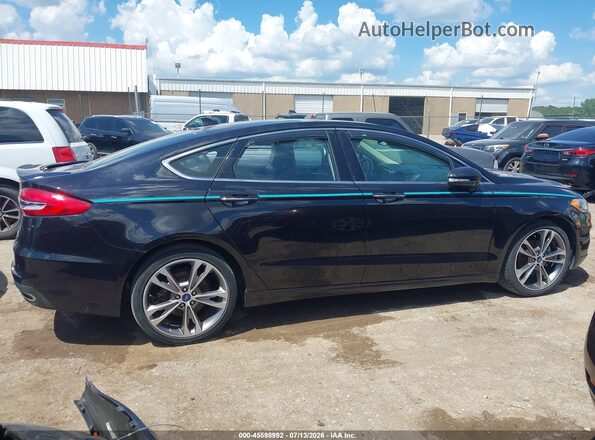 3FA6P0D98LR152830 2020 FORD FUSION Black Вид задньої частини салону