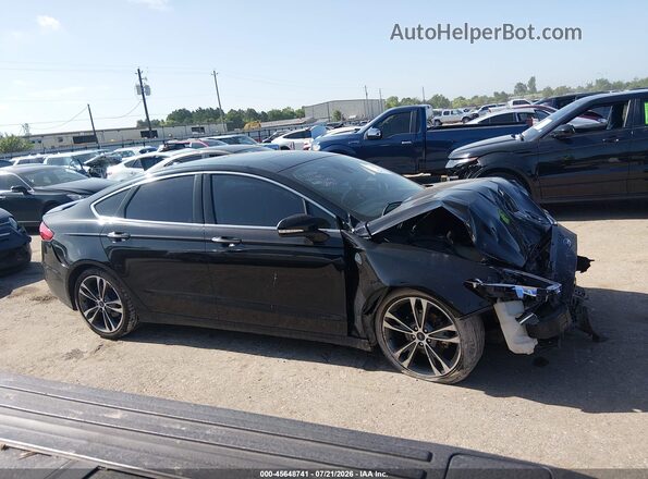 3FA6P0D99KR186595 2019 FORD FUSION Черный Вид задней части салона
