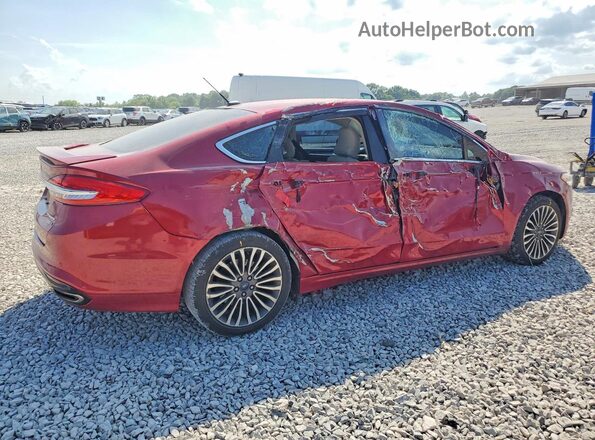 3FA6P0D9XJR206058 2018 FORD FUSION Red Հետևի աջ