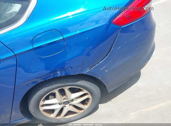 3FA6P0G70HR145307 2017 FORD FUSION Blue Front view