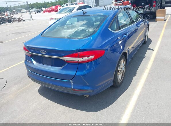 3FA6P0G70HR145307 2017 FORD FUSION Blue Rear right