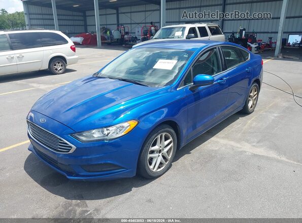 3FA6P0G70HR145307 2017 FORD FUSION Blue Front left